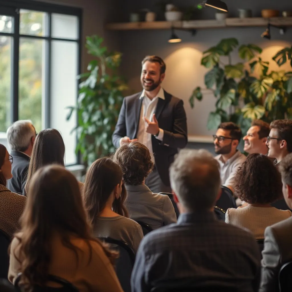 Événement de la communauté avec conférencier