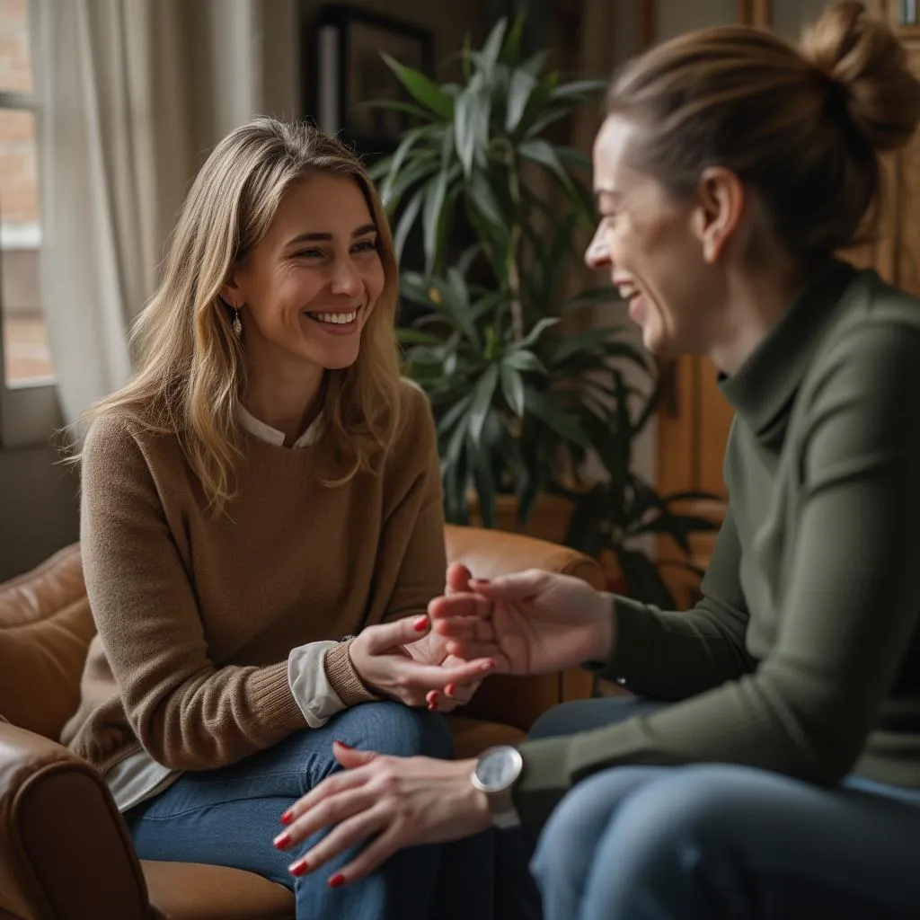 Coach et client lors d'une séance de développement personnel